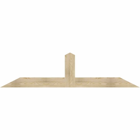 Ekena Millwork Portland Rough Sawn Timber Gable Bracket, Douglas Fir, 84"W x 21"H x 2"D x 6"F, 6/12 Pitch GBW084X21X0206POR00RDF